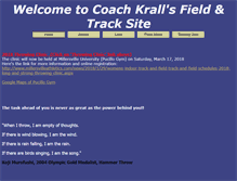 Tablet Screenshot of coachkrall.com